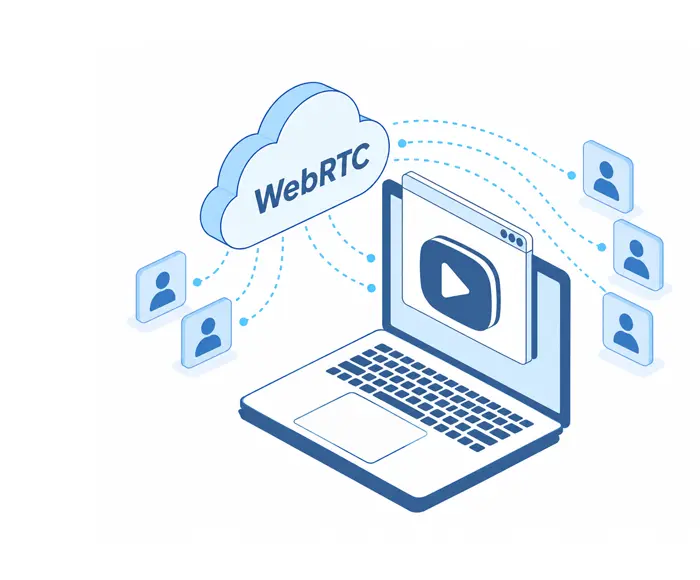 WebRTC 초저지연 라이브 스트리밍 메인 이미지